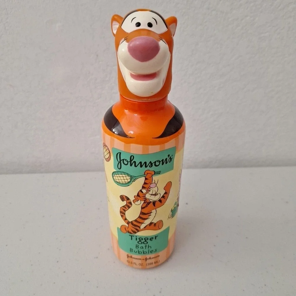 Vtg NEW FULL 1992 Johnson & Johnson TIGGER Bubble Bath‎ Collector's - Disney